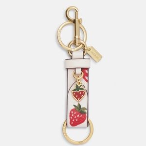Trigger Snap Bag Charm With Wild Strawberry Print